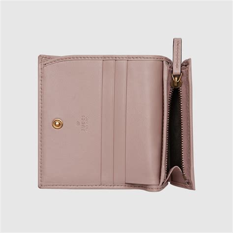 gucci butterfly card case|Dusty Pink Leather GG Marmont Card Case.